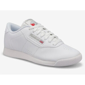 NEW! Reebok Womens 8 Classic Princess White Leather Running Shoes Sneakers